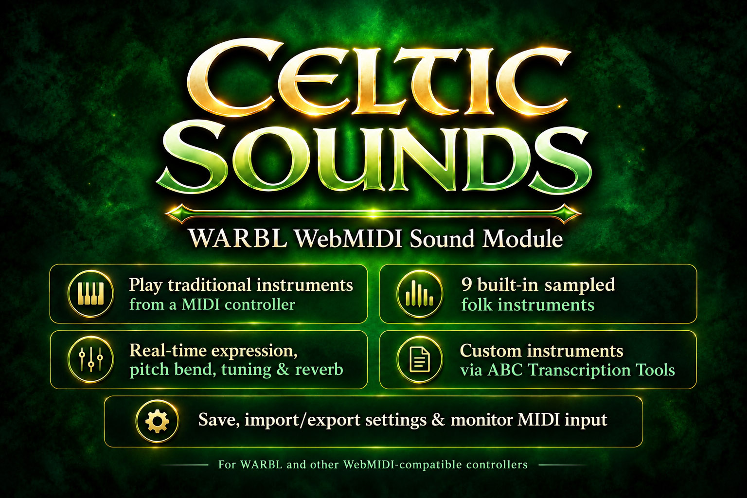 Celtic Sounds WebMIDI Sound Module