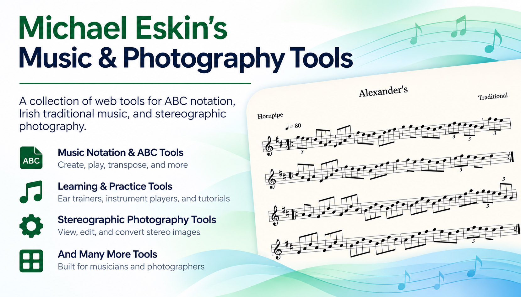 Michael Eskin’s Music & Photography Tools