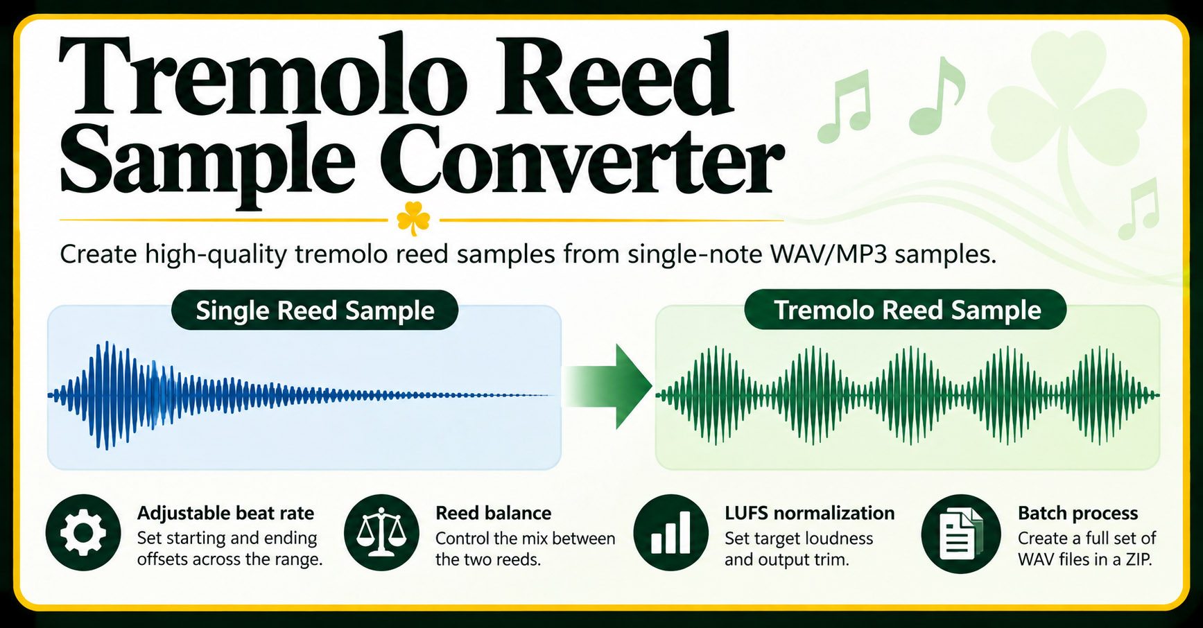 Tremolo Reed Sample Converter